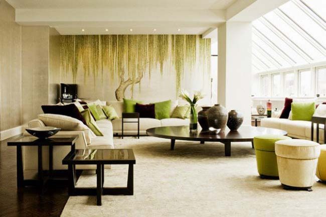 Ý tưởng thiết kế phòng khách đẹp gần gũi với thiên nhiên 21