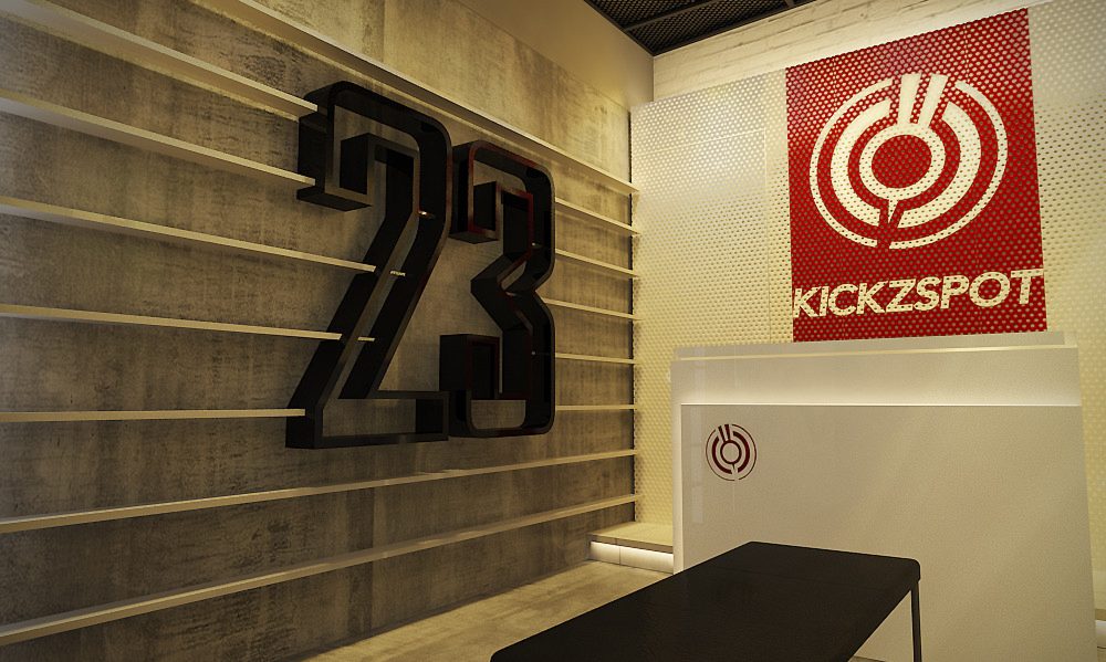 Thiết kế shop showroom giày thời trang Kicksport  2