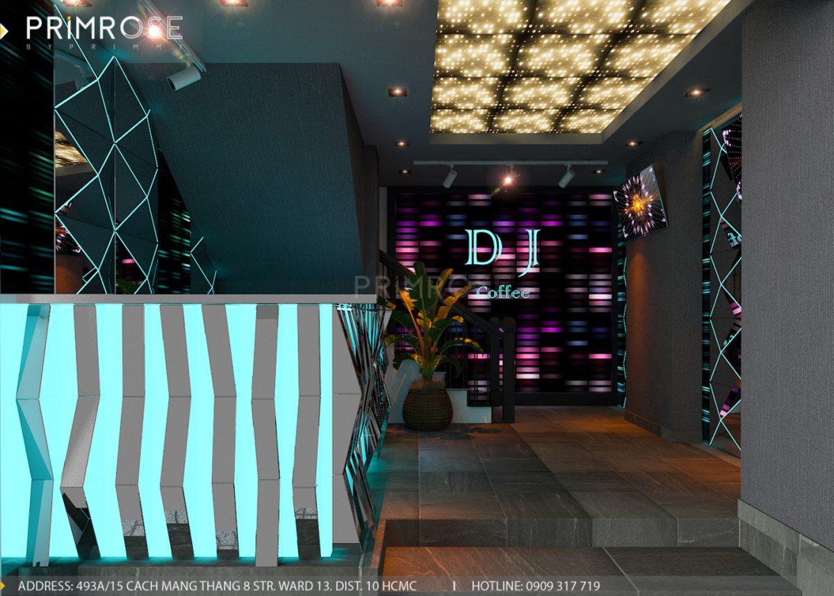 Thiết kế quán cafe tại TPHCM Phong cách cafe nhạc DJ 7