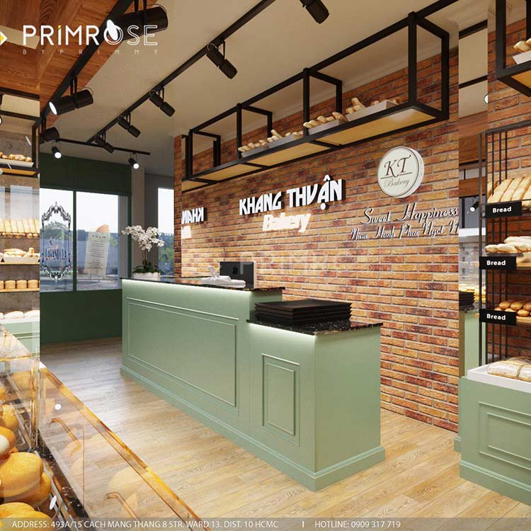 Thiết kế và thi công tiệm bánh nổi bật Khang Thuận Bakery 1
