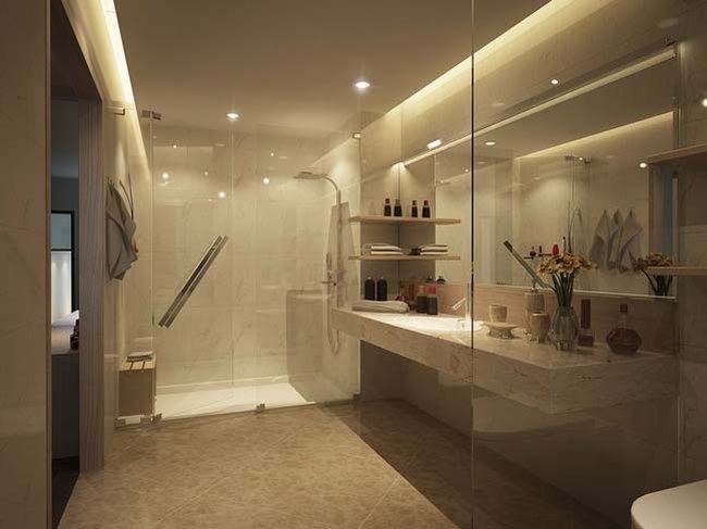 Thiết kế phòng tắm đẹp hiện đại, nhà tắm đẹp đơn giản 7