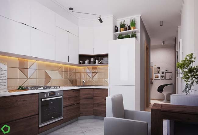 Ý tưởng thiết kế,nội thất hiện đại ,cho căn hộ chung cư ,nhỏ 40m2 3