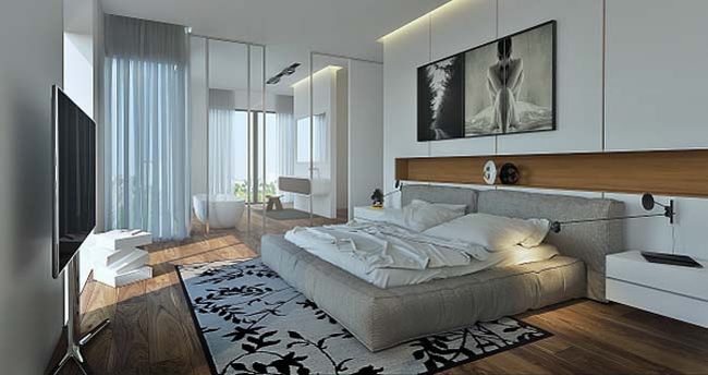 thiết kế phòng ngủ đẹp phong cách cho căn hộ nhà phố 22