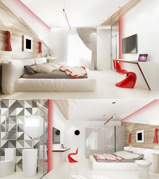 thiết kế phòng ngủ đẹp phong cách cho căn hộ nhà phố 24