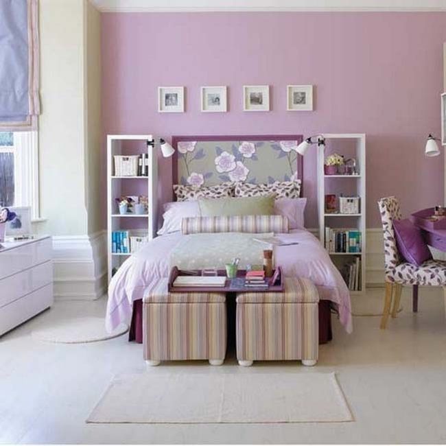 Ý tưởng thiết kế phòng ngủ đẹp với sắc tím xinh xắn 11