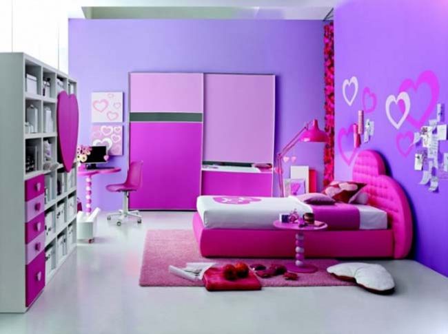 Ý tưởng thiết kế phòng ngủ đẹp với sắc tím xinh xắn 2