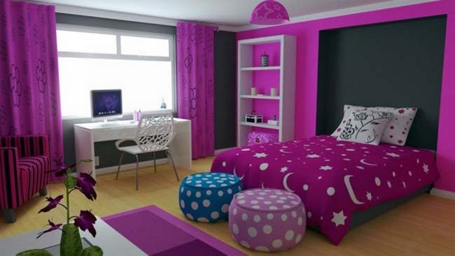 Ý tưởng thiết kế phòng ngủ đẹp với sắc tím xinh xắn 5