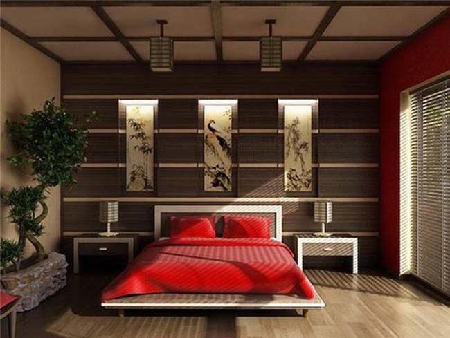 Ý tưởng thiết kế phòng ngủ đẹp với thiết kế Á Đông 11