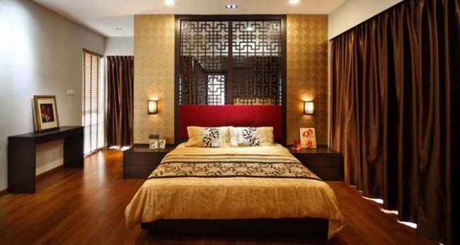 Ý tưởng thiết kế phòng ngủ đẹp với thiết kế Á Đông 4
