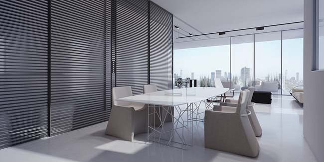 Tham quan thiết kế căn hộ penthouse với tông màu trắng cực sang trọng 5