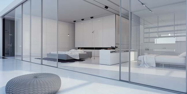 Tham quan thiết kế căn hộ penthouse với tông màu trắng cực sang trọng 8