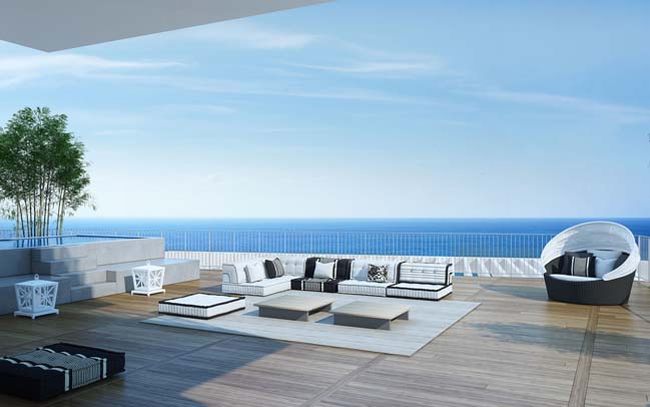 Ý tưởng thiết kế penthouse hiện đại view biển 4