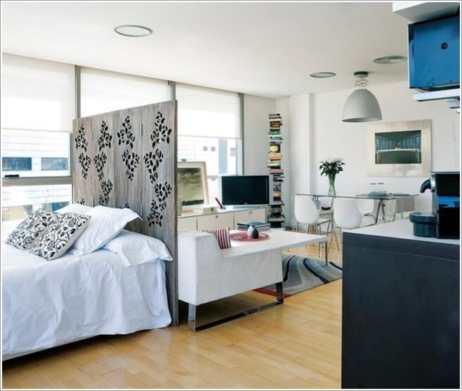 Thiết kế phòng khách kết hợp phòng ngủ cho không gian nhỏ 2