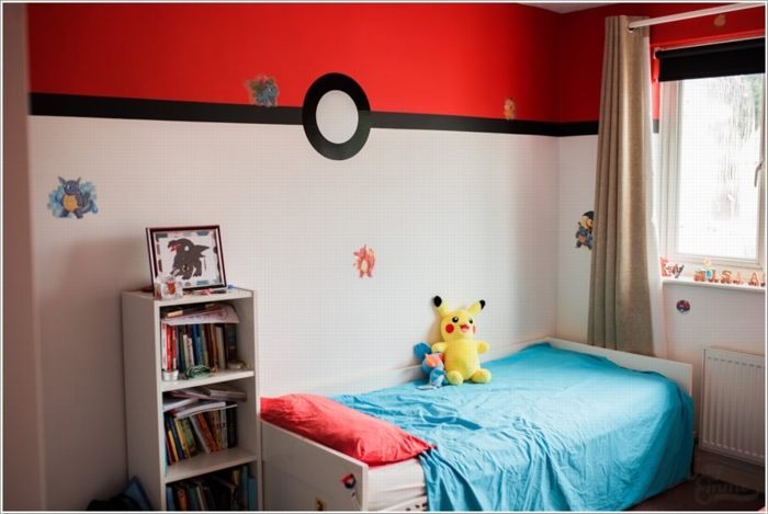 Ý tưởng thiết kế phòng ngủ Pokémon cho trẻ em 10