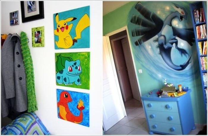 Ý tưởng thiết kế phòng ngủ Pokémon cho trẻ em 6