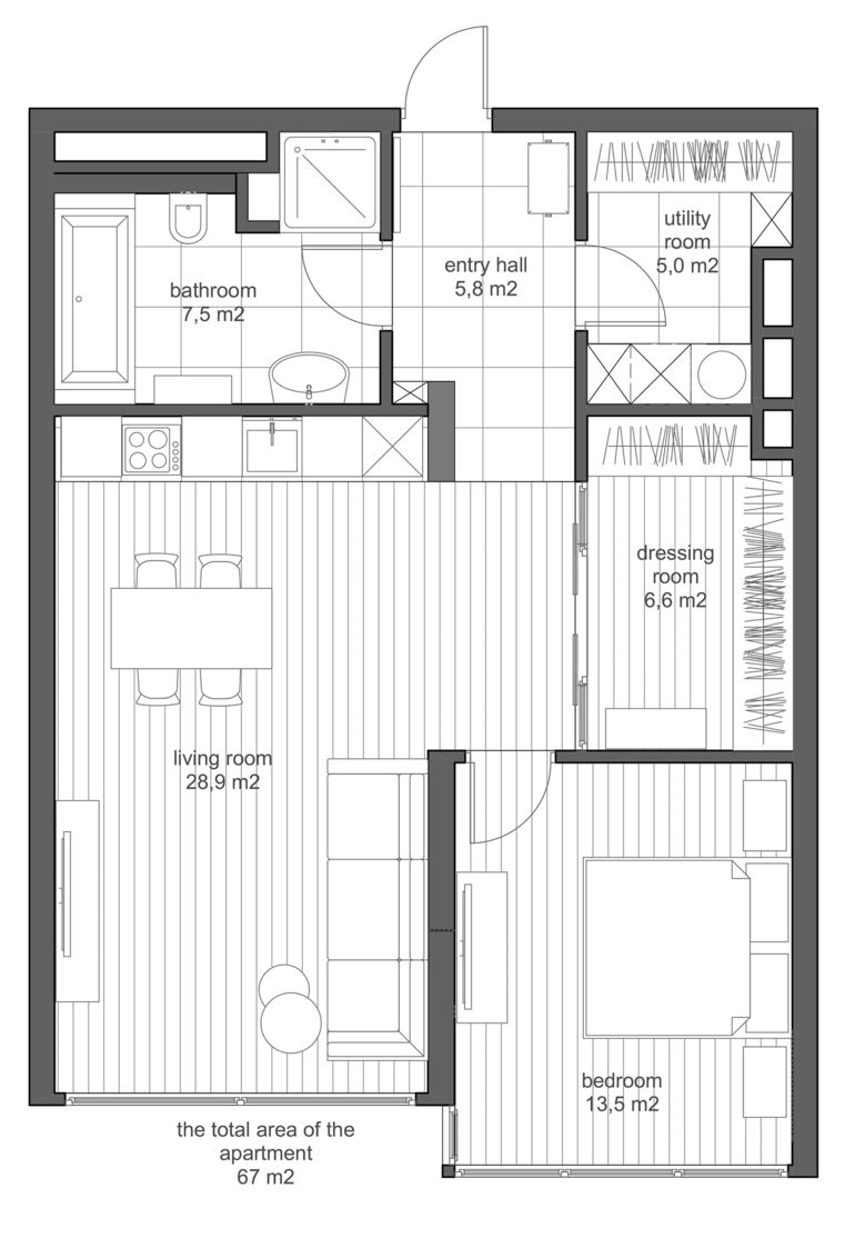 Thiết kế nội thất căn hộ cao cấp sang trọng hiện đại xanh vàng 22