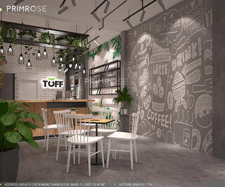 Thiết kế thi công quán trà sữa tại TPHCM Toff Tea 9