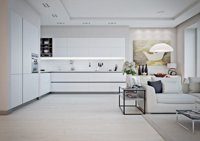 thiết kế màu trắng hoàn hảo thuần khiết cho căn hộ chung cư 16