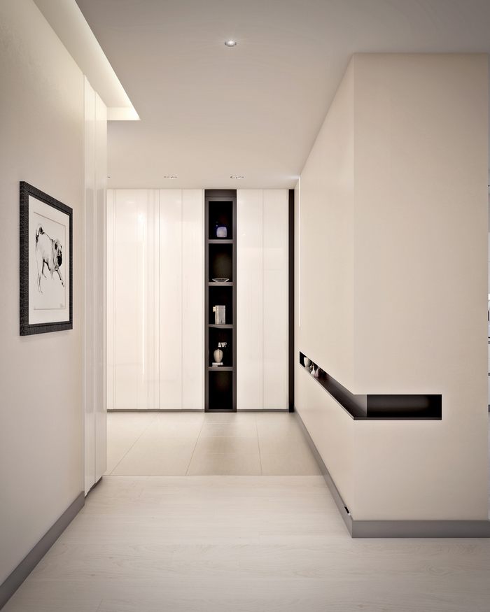 thiết kế màu trắng hoàn hảo thuần khiết cho căn hộ chung cư 4