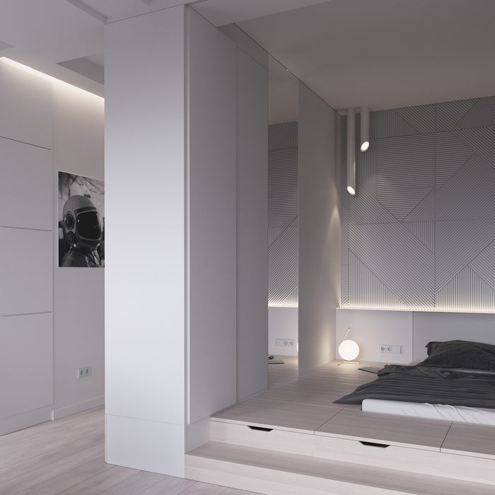 Mẫu thiết kế nội thất cho căn hộ chung cư 45m2 14