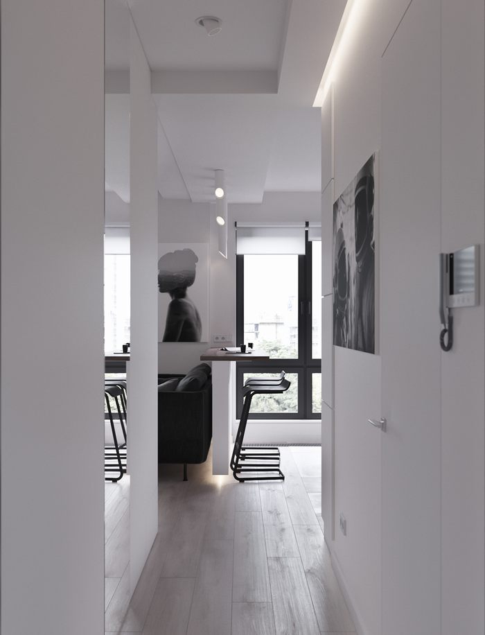 Mẫu thiết kế nội thất cho căn hộ chung cư 45m2 19