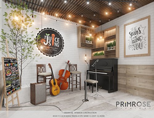 Thiết kế quán cafe sinh tố DETOX- JUICY SING 1