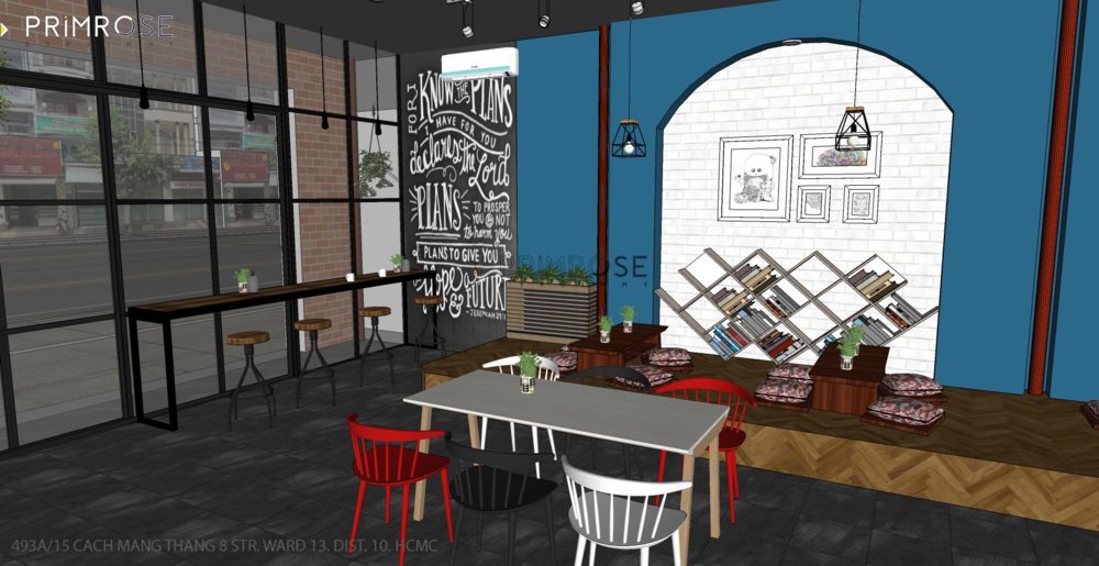 Dự án thiết kế thi công quán cafe BINGSU Cô Chủ Nhỏ 2