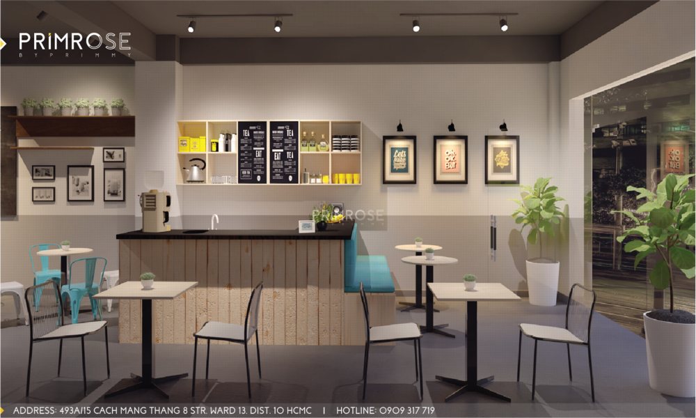 Dự án : Thiết kế thi công quán Tea và Coffe 1