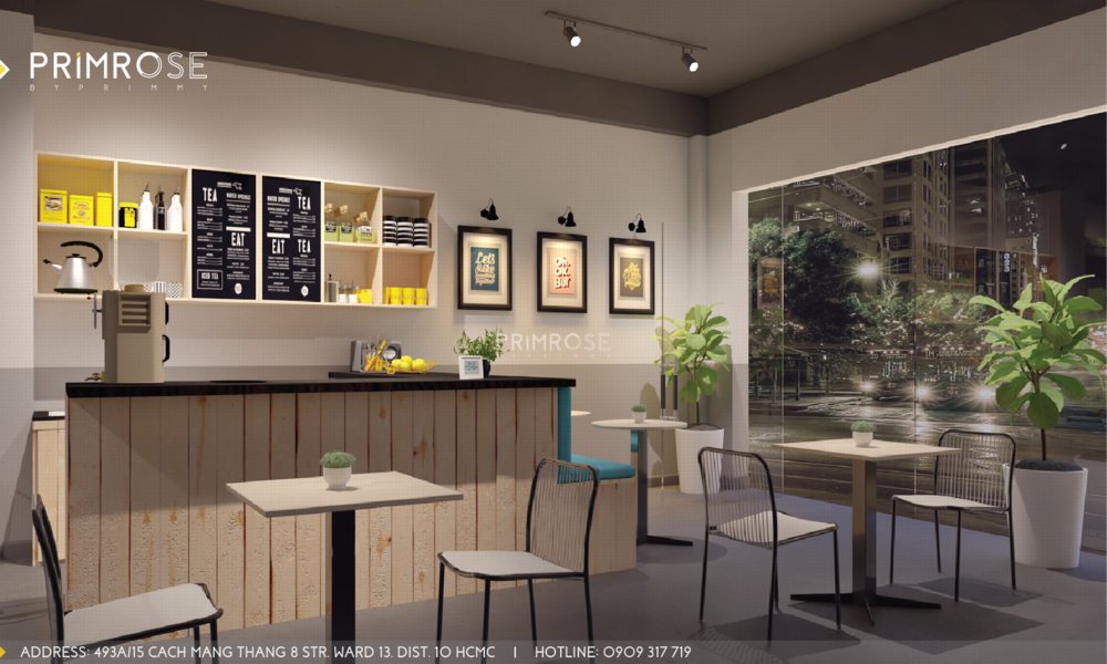 Dự án : Thiết kế thi công quán Tea và Coffe 3