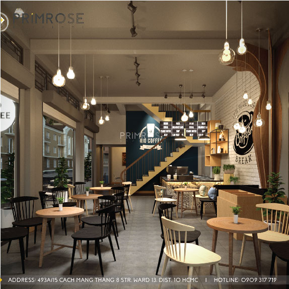Dự án : Thiết kế thi công cafe Rio Cafe 56