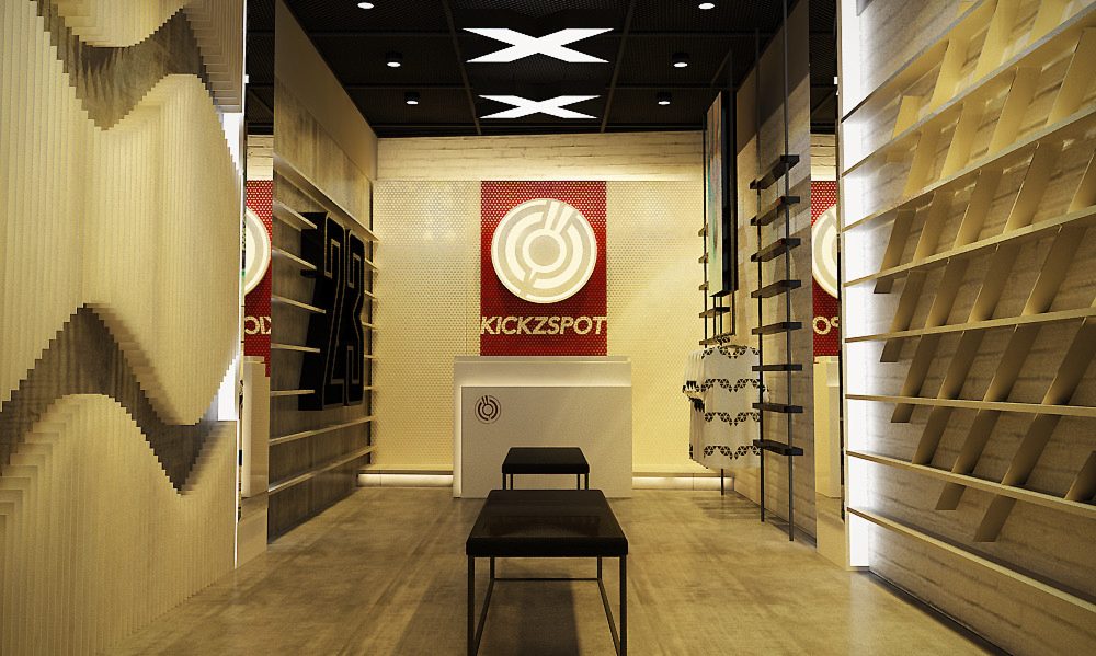 Thiết kế shop showroom giày thời trang Kicksport  4