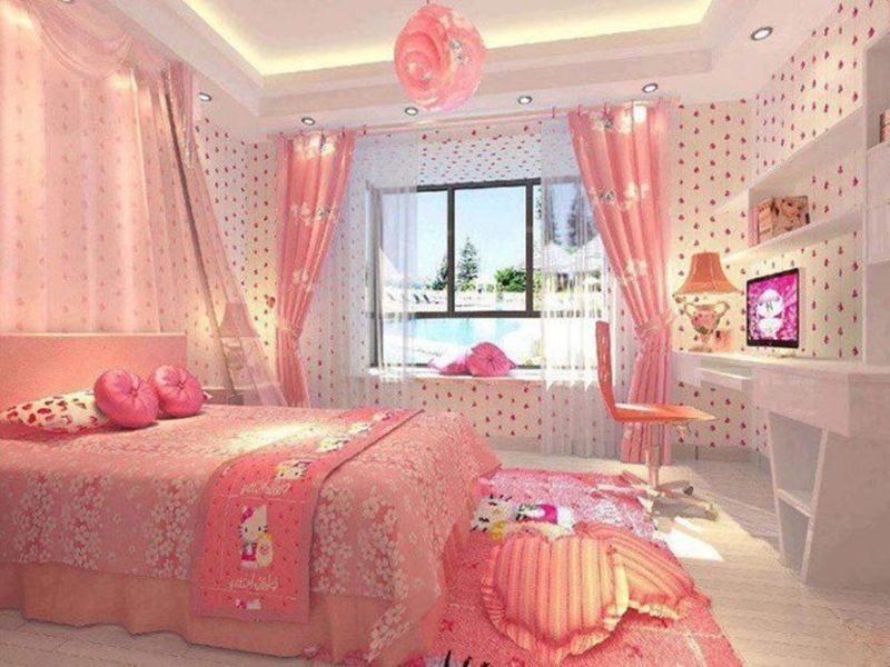 Hình ảnh mẫu phòng ngủ tuyệt đẹp màu hồng 5