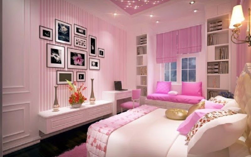 Hình ảnh mẫu phòng ngủ tuyệt đẹp màu hồng 7