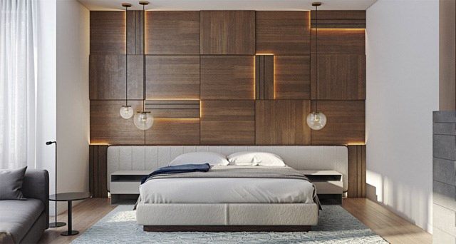 Nội thất phòng ngủ vừa sang trọng vừa hiện đại với nội thất gỗ 4