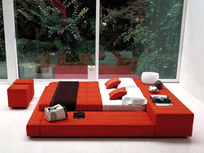 Thiết kế không gian phòng ngủ đẹp ấm áp với sắc đỏ  6