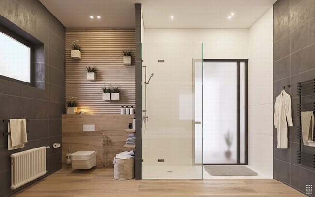 thiết kế thi công nội thất nhà tắm hiện đại