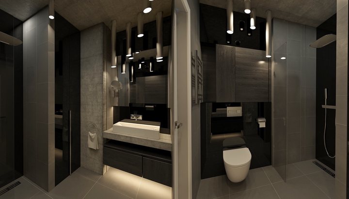 thiết kế nội thất nhà vệ sinh hiện đại