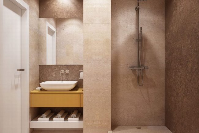 thiết kế nội thất nhà vệ sinh màu sắc hiện đại