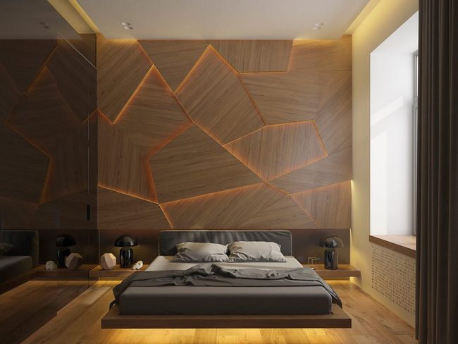 phòng ngủ đẹp nội thất gỗ mộc