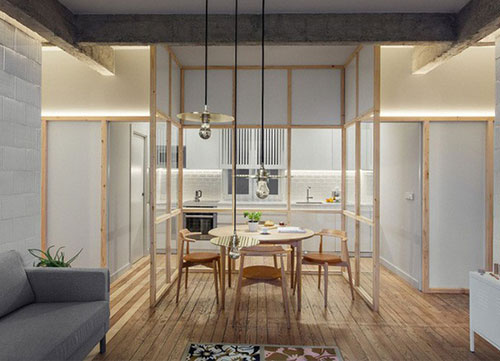 Ấn tượng thiết kế,căn hộ nhỏ,với thiết kế mở ,vô cùng hài hòa