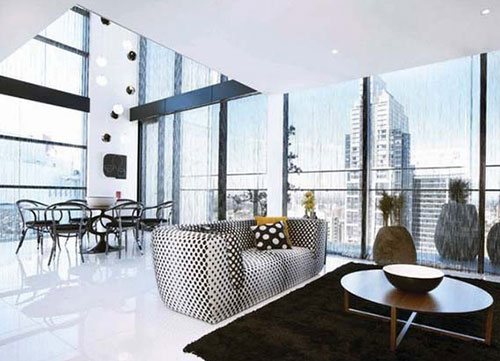 Ý tưởng thiết kế căn hộ penthouse hiện đại độc đáo