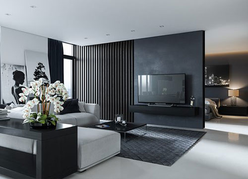 Ý tưởng thiết kế,căn hộ 1 phòng ngủ tinh tế sang trọng, phong cách tối giản, làm căn hộ đẹp, nội thất đẹp