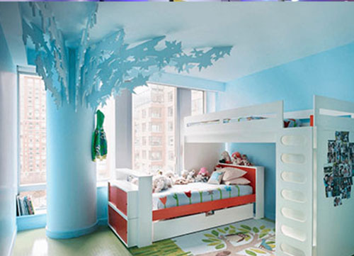 Ý tưởng thiết kế,phòng ngủ đẹp cho 2 bé, làm phòng cho bé