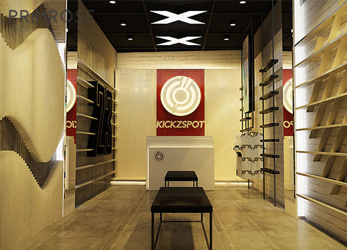 Thiết kế shop showroom giày thời trang Kicksport